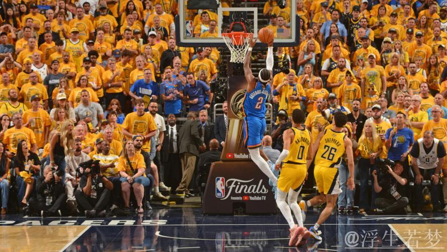 6月14日总决赛：雷霆对阵步行者 杰伦·威廉姆斯精彩表现